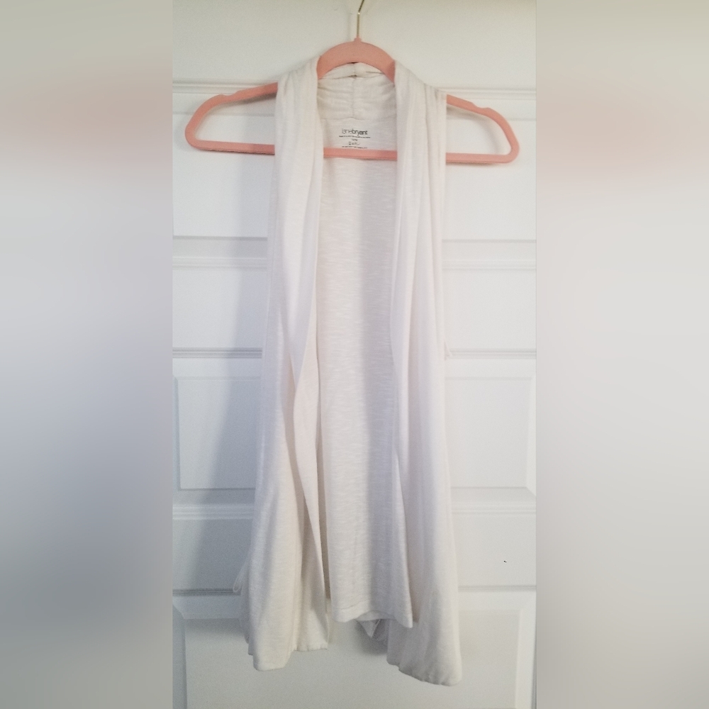 Sleeveless Open Cardigan, Front Pockets 14/16